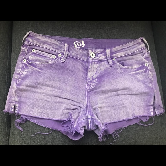 Bullhead Pants - Purple Wash Denim Shorts by Bullhead Size 9